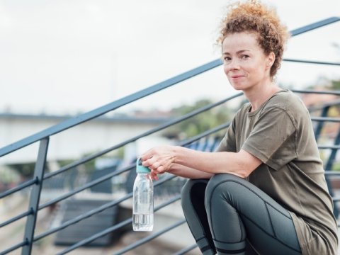 Wandelen opbouwen met behulp van een app