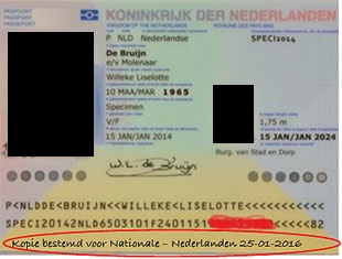 Voorbeeld afbeelding van een ID-kaart Voorbeeld afbeelding van een ID-kaart